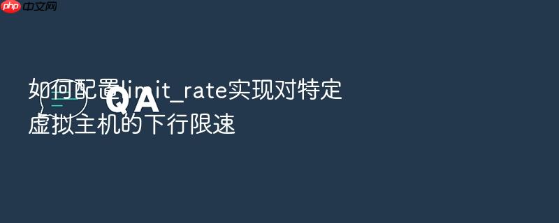 如何配置limit_rate实现对特定虚拟主机的下行限速