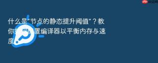 什么是“节点的静态提升阈值”?教你如何配置编译器以平衡内存与速度