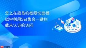 怎么在简易的权限切面模拟中利用set集合一键拦截未认证的访问