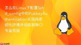 怎么在linux下配置sshd_config中的pubkeyauthentication实现纯密钥化环境并彻底剔除口令鉴权层