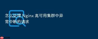 怎么处理 nginx 高可用集群中异常中断的请求