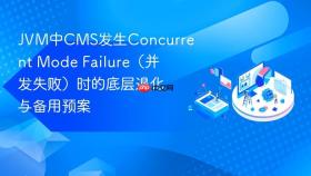 jvm中cms发生concurrent mode failure(并发失败)时的底层退化与备用预案