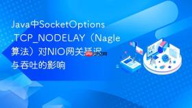 java中socketoptions.tcp_nodelay(nagle算法)对nio网关延迟与吞吐的影响