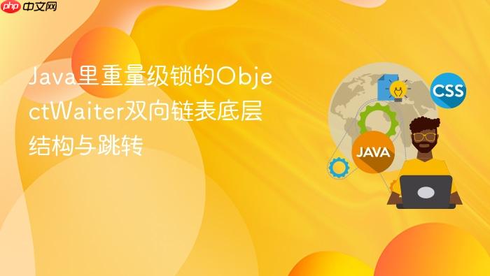 java里重量级锁的objectwaiter双向链表底层结构与跳转