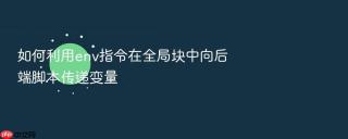 如何利用env指令在全局块中向后端脚本传递变量