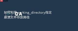 如何利用working_directory指定崩溃文件存放路径
