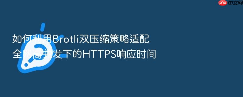 如何利用brotli双压缩策略适配全网高并发下的https响应时间