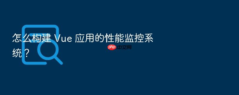 怎么构建 vue 应用的性能监控系统?