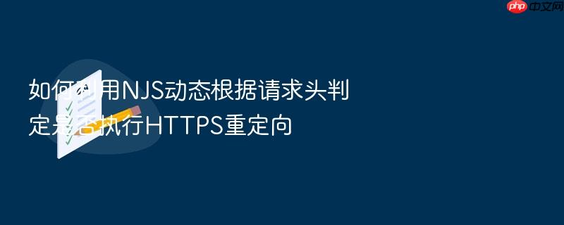 如何利用njs动态根据请求头判定是否执行https重定向
