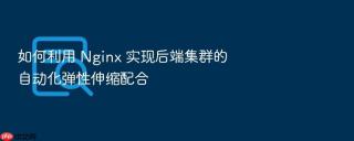 如何利用 Nginx 实现后端集群的自动化弹性伸缩配合