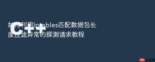 如何利用iptables匹配数据包长度过滤异常的探测请求教程