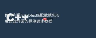 如何利用Iptables匹配数据包长度过滤异常的探测请求教程