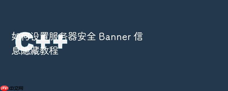 如何设置服务器安全 banner 信息隐藏教程
