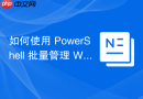 如何使用 PowerShell 批量管理 Windows 硬件驱动程序