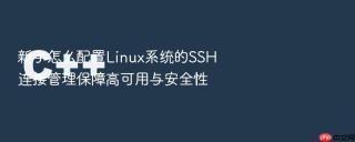新手怎么配置linux系统的ssh连接管理保障高可用与安全性