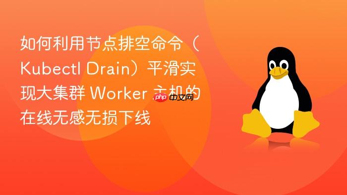 如何利用节点排空命令(kubectl drain)平滑实现大集群 worker 主机的在线无感无损下线