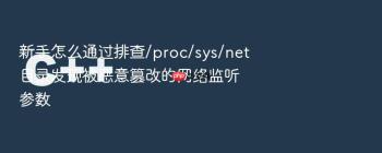 新手怎么通过排查/proc/sys/net目录发现被恶意篡改的网络监听参数