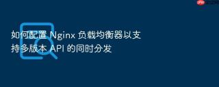 如何配置 Nginx 负载均衡器以支持多版本 API 的同时分发