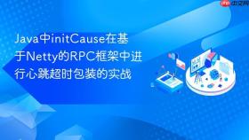 java中initcause在基于netty的rpc框架中进行心跳超时包装的实战