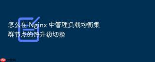 怎么在 nginx 中管理负载均衡集群节点的热升级切换