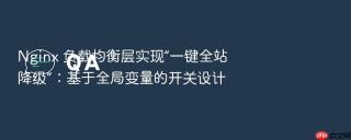 Nginx 负载均衡层实现“一键全站降级”：基于全局变量的开关设计
