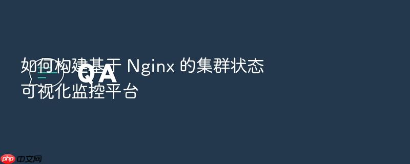 如何构建基于 nginx 的集群状态可视化监控平台