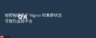 如何构建基于 nginx 的集群状态可视化监控平台