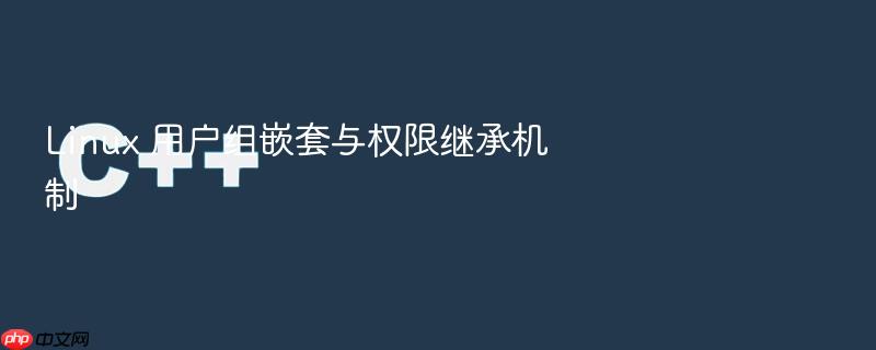 linux 用户组嵌套与权限继承机制