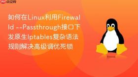 如何在linux利用firewalld --passthrough接口下发原生iptables复杂语法规则解决高级调优死锁