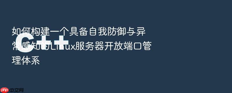 如何构建一个具备自我防御与异常感知的linux服务器开放端口管理体系