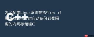 怎么配置linux系统在执行rm -rf敏感危险指令时自动备份到受隔离的内网存储端口