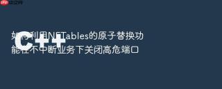 如何利用nftables的原子替换功能在不中断业务下关闭高危端口