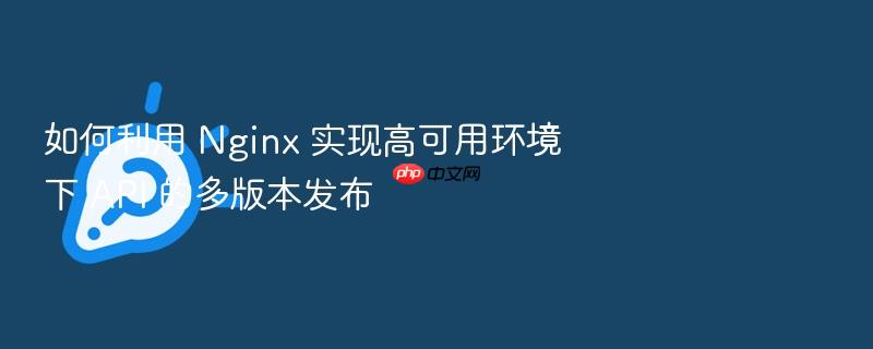 如何利用 nginx 实现高可用环境下 api 的多版本发布