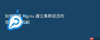 如何利用 nginx 建立集群成员的信任安全机制