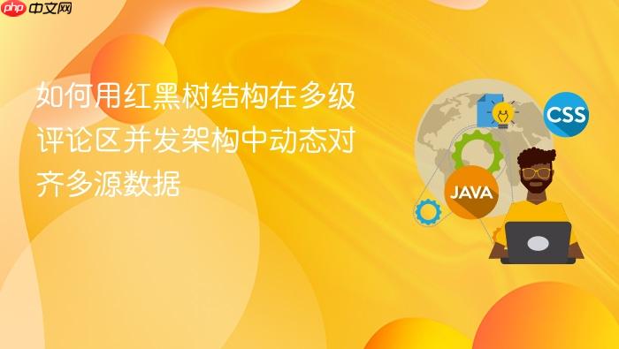 如何用红黑树结构在多级评论区并发架构中动态对齐多源数据