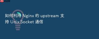 如何利用 Nginx 的 upstream 支持 Unix Socket 通信