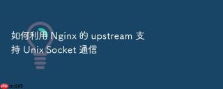 如何利用 nginx 的 upstream 支持 unix socket 通信