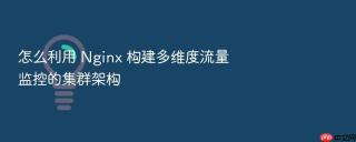 怎么利用 nginx 构建多维度流量监控的集群架构