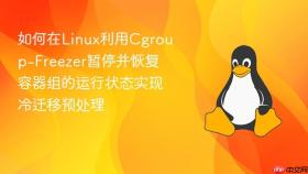如何在linux利用cgroup-freezer暂停并恢复容器组的运行状态实现冷迁移预处理