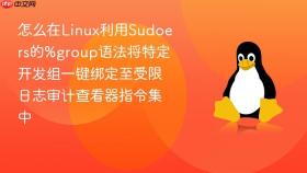 怎么在Linux利用Sudoers的%group语法将特定开发组一键绑定至受限日志审计查看器指令集中