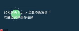 如何解决 Nginx 负载均衡集群下的静态资源缓存污染