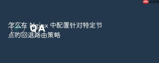 怎么在 Nginx 中配置针对特定节点的回退路由策略