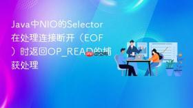 java中nio的selector在处理连接断开（eof）时返回op_read的捕获处理