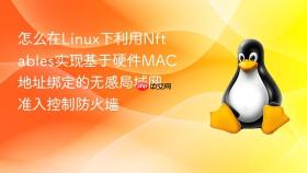 怎么在linux下利用nftables实现基于硬件mac地址绑定的无感局域网准入控制防火墙