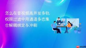 怎么在音视频高并发多轨权限过滤中用通道多态集合解耦绑定与冲刷