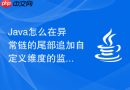 Java怎么在异常链的尾部追加自定义维度的监控指标