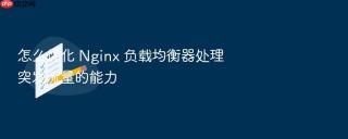怎么优化 nginx 负载均衡器处理突发流量的能力