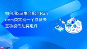 如何用set集合配合random类实现一个具备去重功能的抽奖组件