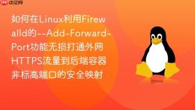 如何在linux利用firewalld的--add-forward-port功能无损打通外网https流量到后端容器非标高端口的安全映射