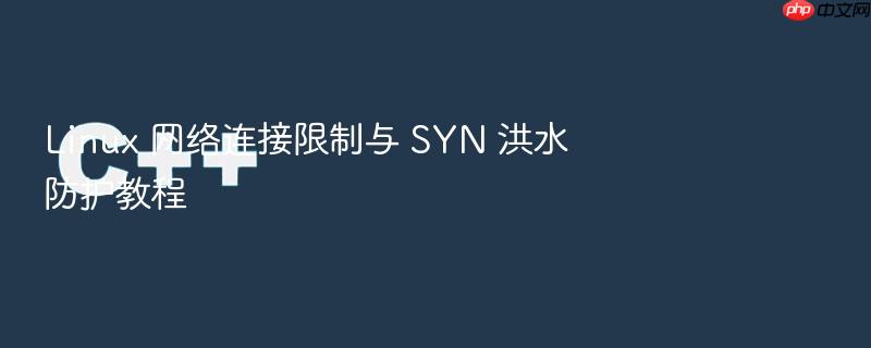 linux 网络连接限制与 syn 洪水防护教程